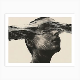 Water Over Head Art Print