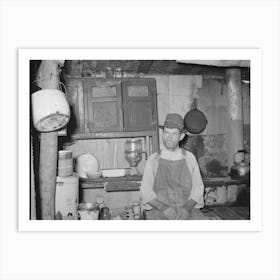 Resident Of Tin Town, Caruthersville, Missouri, In His Shack Home By Russell Lee Art Print