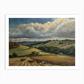 Farm In The Sky Art Print