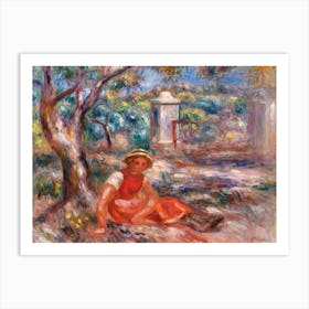 Girl At The Foot Of A Tree (1914), Pierre Auguste Renoir Art Print