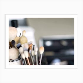 Make Up Brushes Art Print