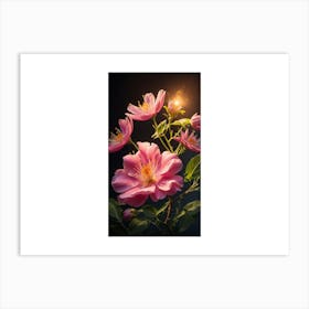 Pink Roses Art Print