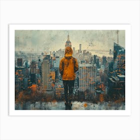 Urban Rhapsody: Collage Narratives of New York Life. New York City 3 Art Print