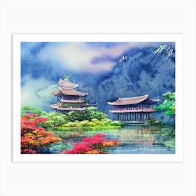 Sanctuary Of Autumn Hues  Art Print