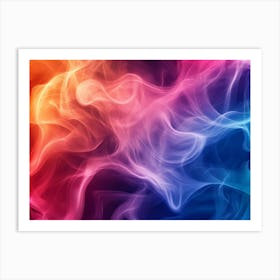 Colorful Smoke Background Art Print