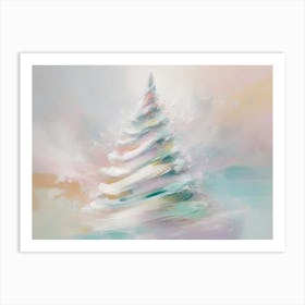Abstract Christmas Tree 14 Art Print