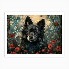 Keeshond Fine Art Portrait 2 Art Print