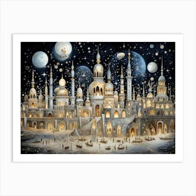 City At Night 2 Art Print