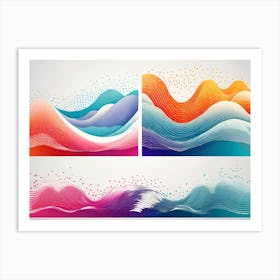 Abstract Waves Art Print