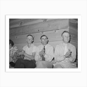 Spectators Clapping For The Singers,Community Singing, Pie Town, New Mexico, All Three Men Are Homesteade Art Print