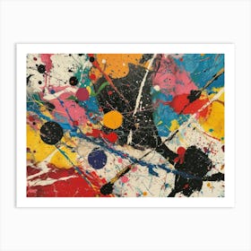 Contemporary Artwork Inspired By Jackson Pollock 3 Art Print