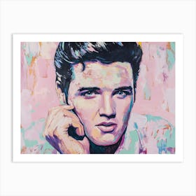 Elvis Presley Popart, Rock ’n’ Roll pastel acrylmalerei Art Print