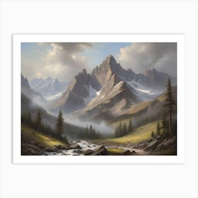 Mountain Stream Art Print