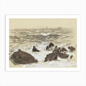 Waves Breaking On Rocks From Scrapbook, John Singer Sargent Art Print