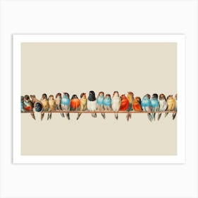 Birds On A Wire Art Print