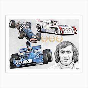 Legends of Formula One: Jackie Stewart Art Print