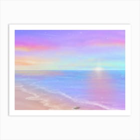 Sunset Beach Art Print