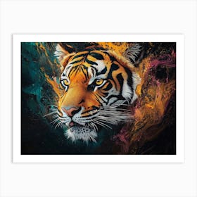 Tiger Animal Abstract 4 Art Print