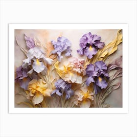 Iris flower Art Print