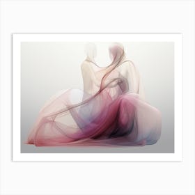 Two Lovers In Love Art Print