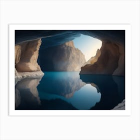 The Subterranean Lake Inside Fossa Magna Art Print