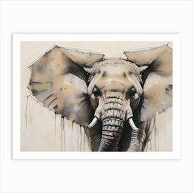 Elephant #bff Art Print