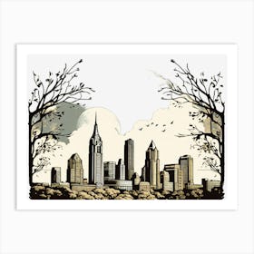 New York City Skyline 3 Art Print