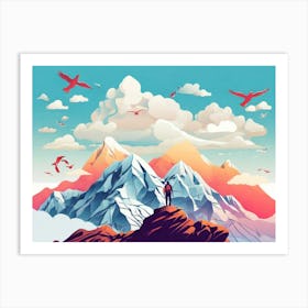 Dreaming Of The Mountains Art Print