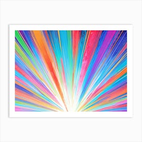 Bright Sun Burst Art Print