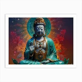 Buddha statue Art Print