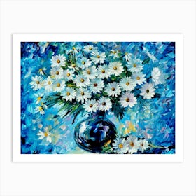 Daisies In A Vase Art Print