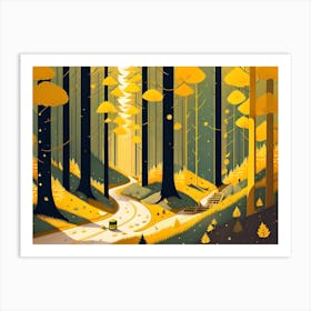 Autumn Forest 43 Art Print