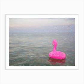 Pink Flamingo Art Print