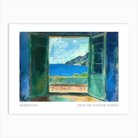 Sorrento From The Window Series Poster Painting 1 Art Print