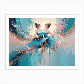 Two Ballerinas Art Print