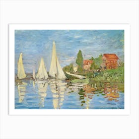 Regattas At Argenteuil, Claude Monet Art Print