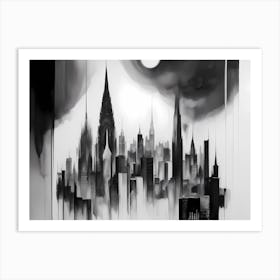 Swaying Cityscape Art Print