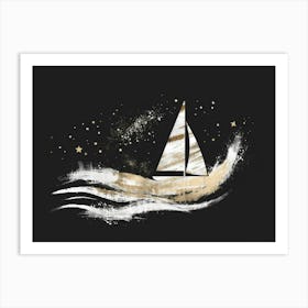 Sailboat In The Sky Art Print