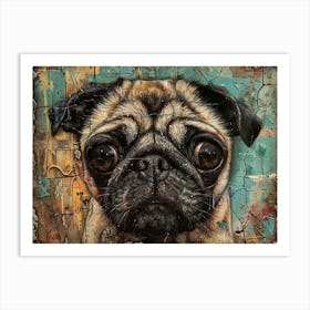 Pug Fine Art Portrait1 Art Print