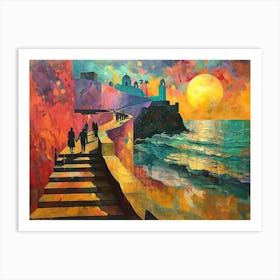 Sunset On The Beach 19 Art Print