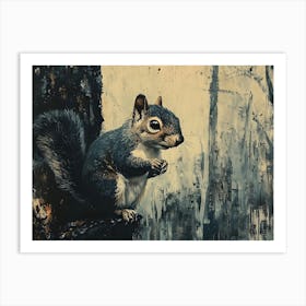 Squirrel In The Woods 2 Art Print