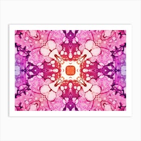 Pink And Purple Abstract Art Print