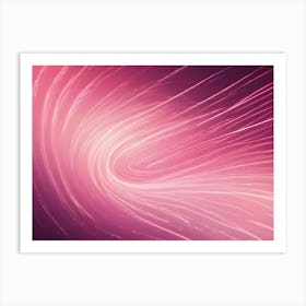 A Soft Pink And Purple Background With White Lines Forming A Swirling Pattern Art Print