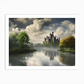 Castle By The River Art Print