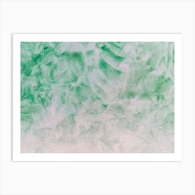 Green Abstract Painting Art Print