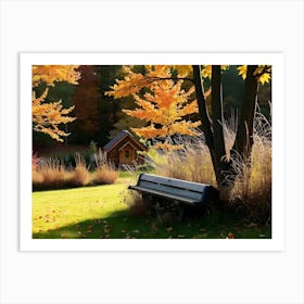 Autumn In The Park Art Print