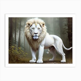 White Lion 7 Art Print