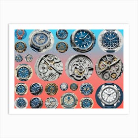 Collection Of Watches 1 Art Print