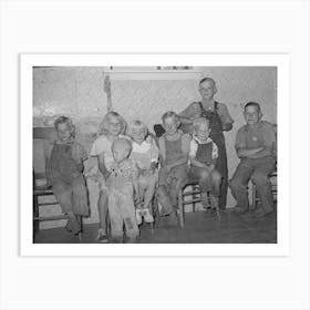 Family Of William Rall, Fsa (Farm Security Administration) Client, In Sheridan County, Kansas By Russell Lee Art Print