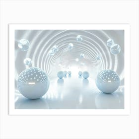 Spheres In A Tunnel Art Print